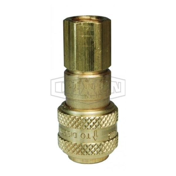 D Series Automatic Interchange Pneumatic Coupler, 3/8 x 1/2 in Nominal, Quick-Connect x FNPT, 500 ps